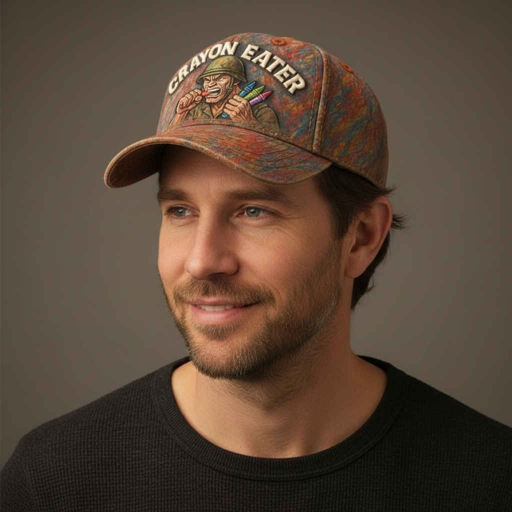 Crayon Eater - Patriotic Veterans Art Print Hat