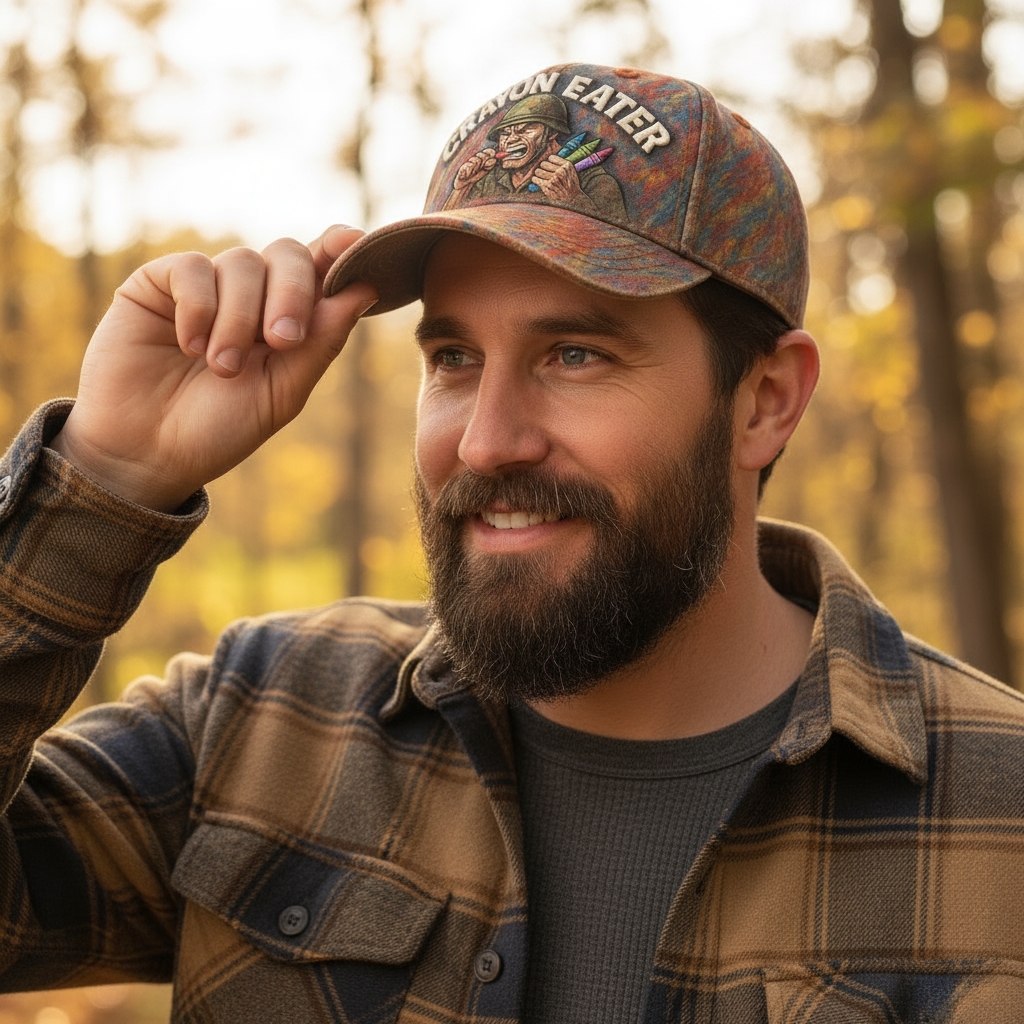 Crayon Eater - Patriotic Veterans Art Print Hat