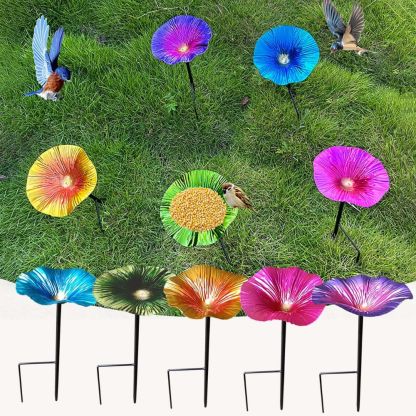 Handmade Metal Flower Garden Stake