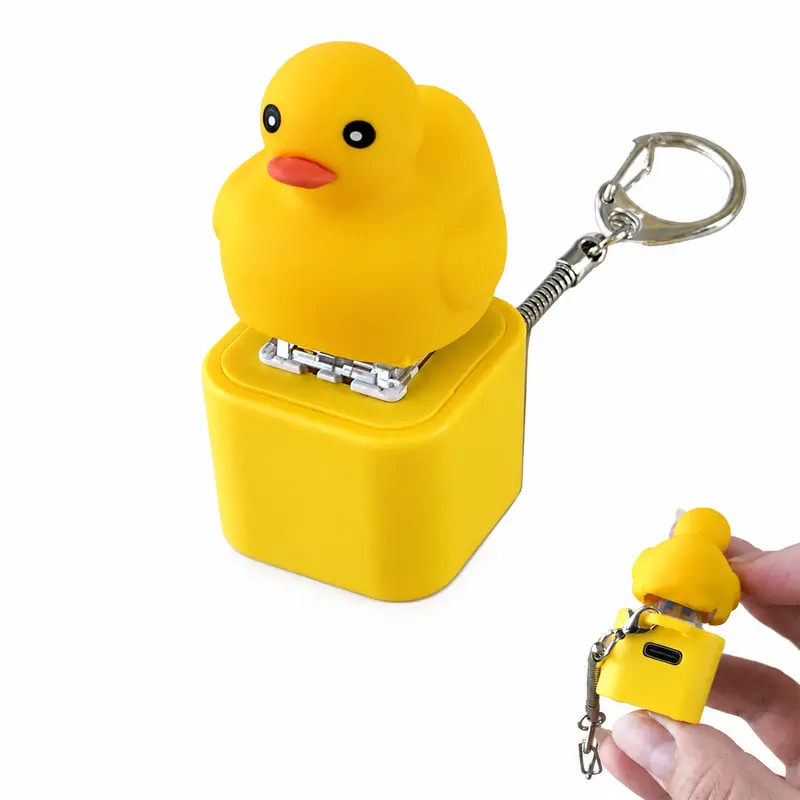 Press & Hear Fun Animal Keychain – Sound Effect LED Keychain Toy