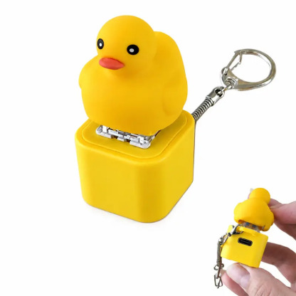 Press & Hear Fun Animal Keychain – Sound Effect LED Keychain Toy