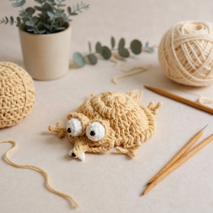 Handmade Crochet Animal Coasters