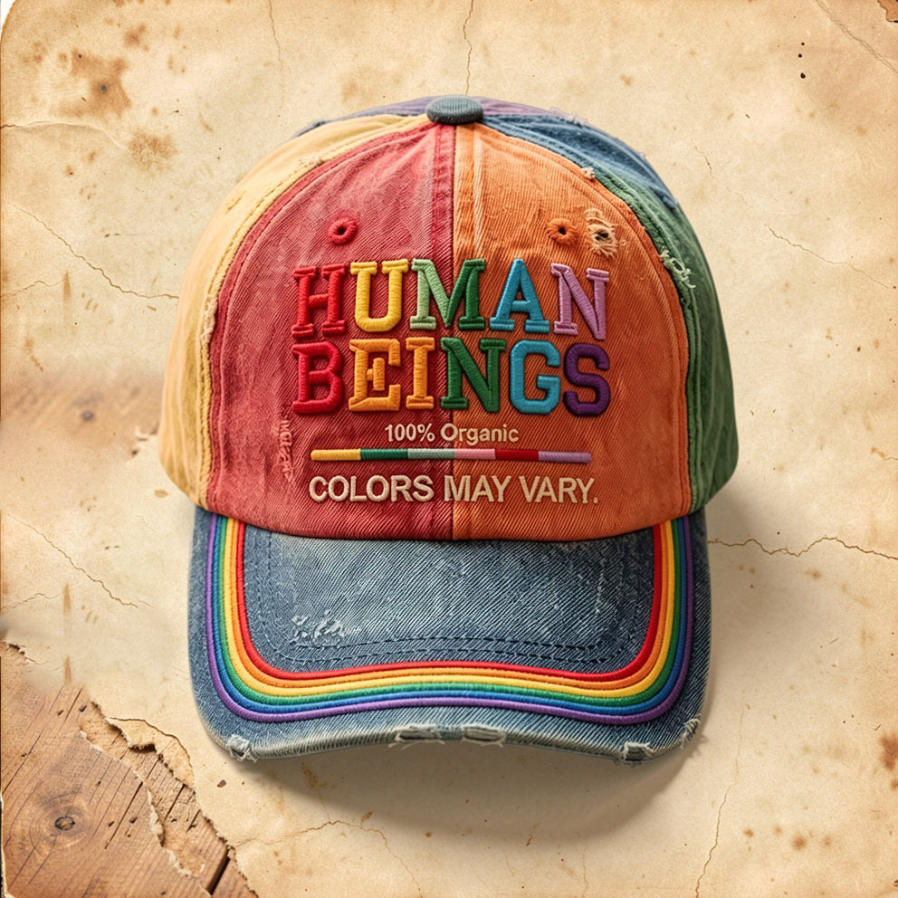 Human Beings Colors May Vary - Print Casual Hat