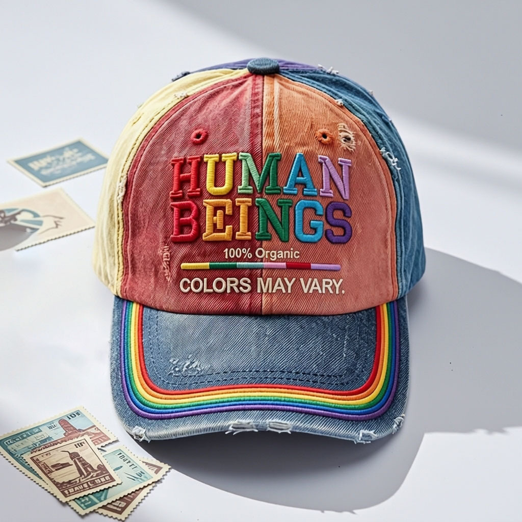 Human Beings Colors May Vary - Print Casual Hat