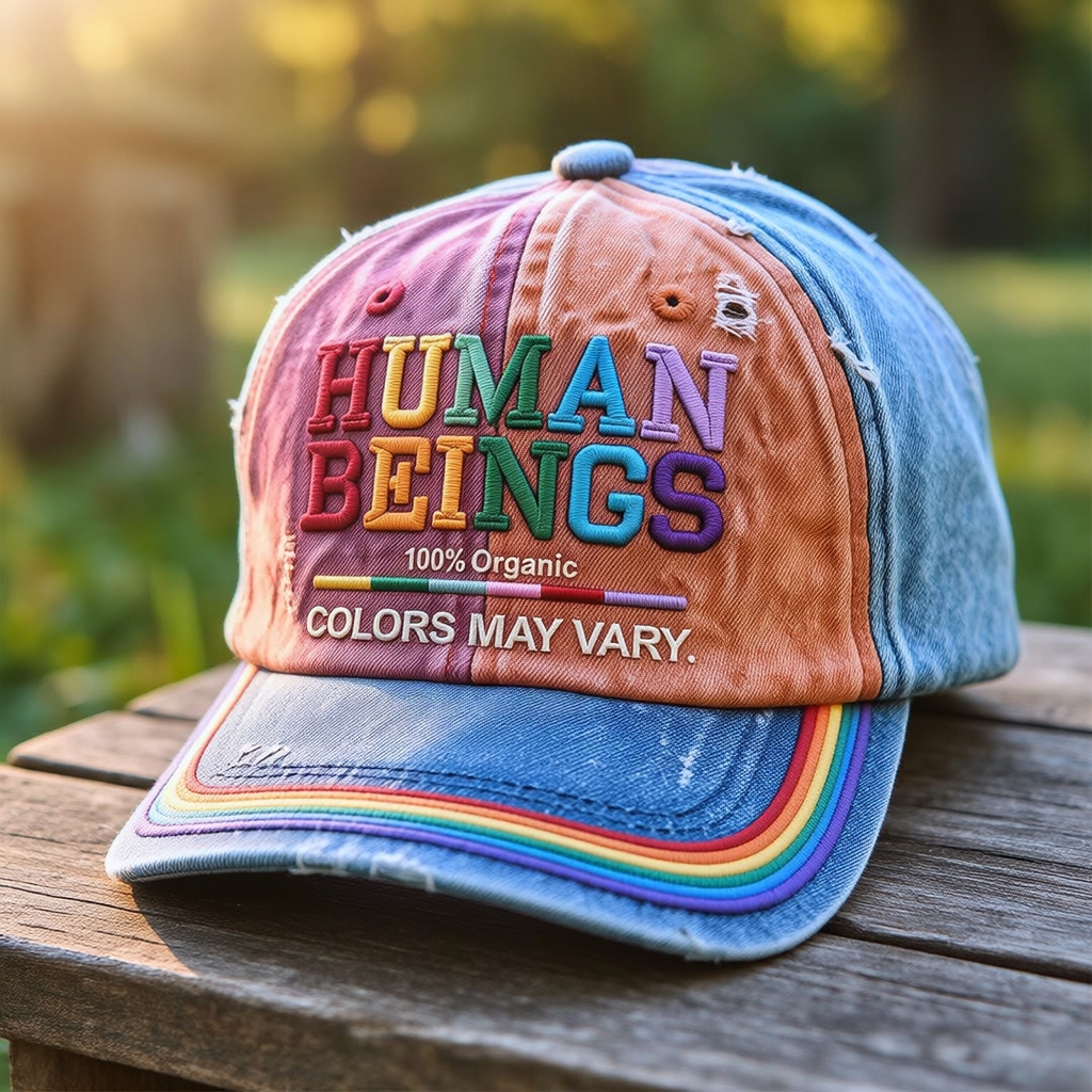 Human Beings Colors May Vary - Print Casual Hat