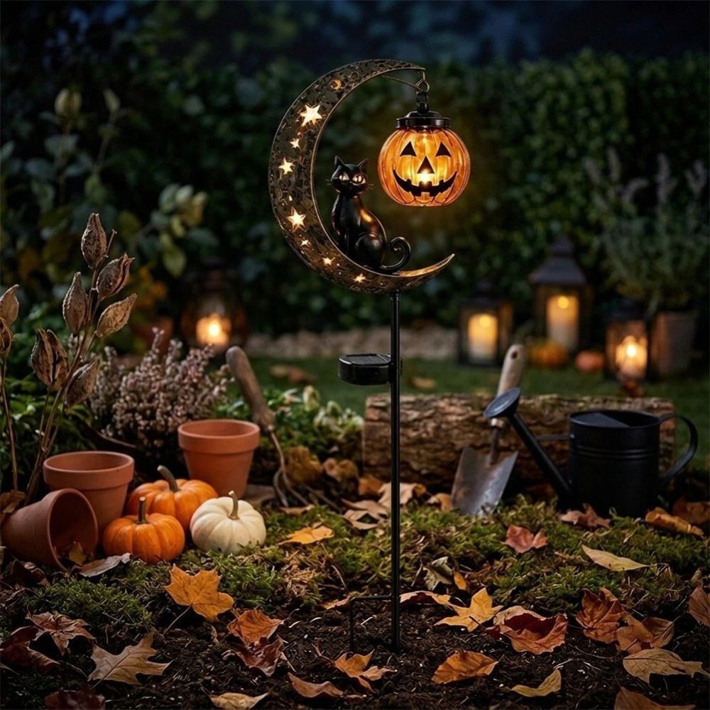 Pumpkin Moon Garden Stake Light🎃