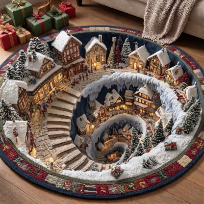 Christmas Wonderland Round Rug - H712