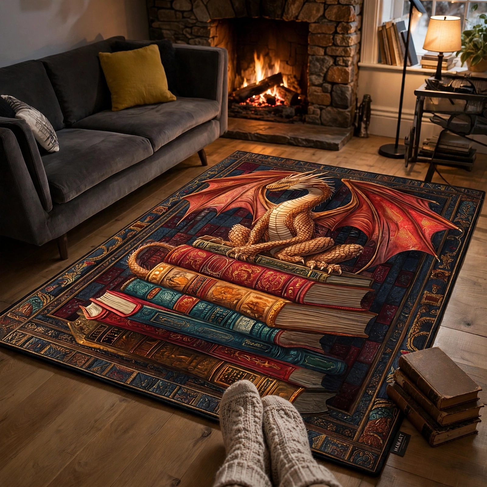 Wisdom Dragon Area Rug - H747