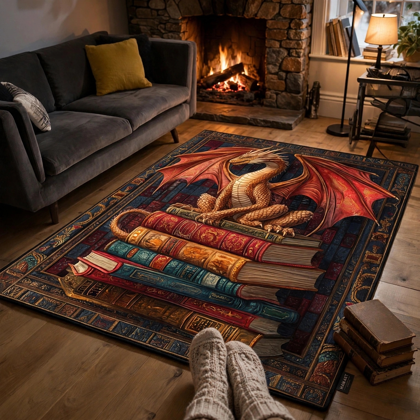 Wisdom Dragon Area Rug - H747