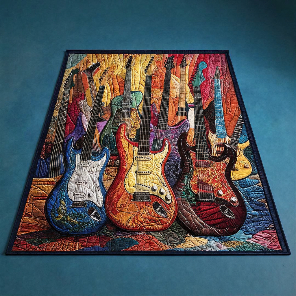 Guitar Sunshine Area Rug - H748