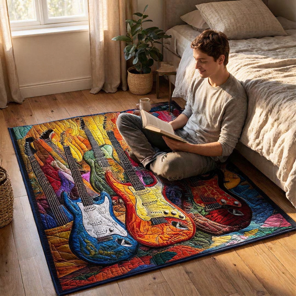 Guitar Sunshine Area Rug - H748