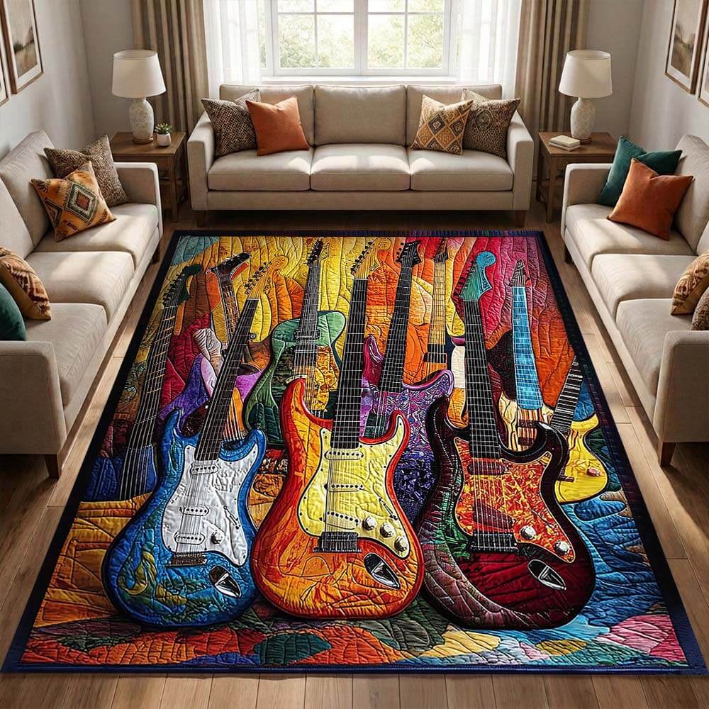 Guitar Sunshine Area Rug - H748