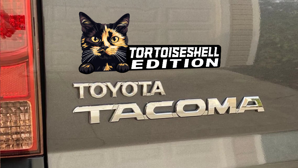 Tortoiseshell Cat Car Badge Laser Cutting Car Emblem CE208