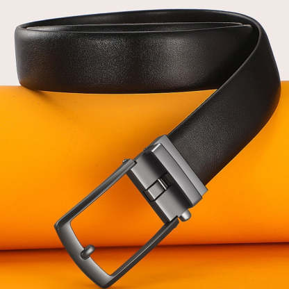 Leather Ratchet Belt With Adjustable Buckle - LR011