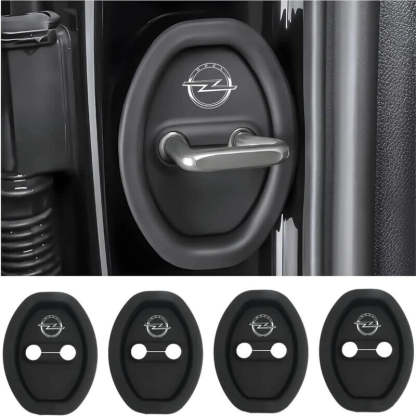 Universal Silicone Car Door Latch Covers - 4PCS Anti-Rust Noise Dampers