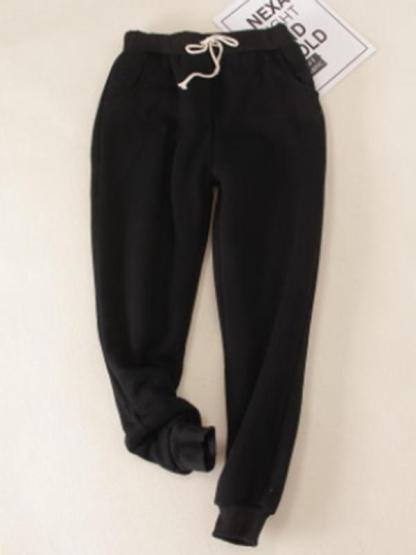 Casual Cotton Round Neck Solid Sweatshirt & Pants