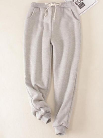 Casual Cotton Round Neck Solid Sweatshirt & Pants