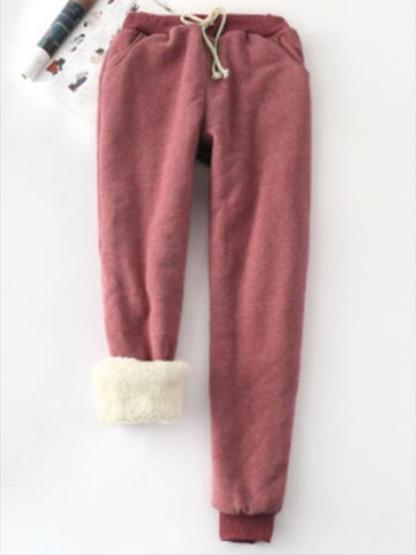New Warm Solid Cotton Pants