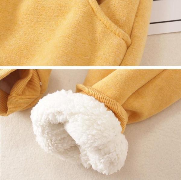 Casual Cotton Round Neck Solid Sweatshirt & Pants
