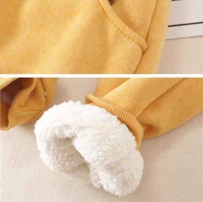 Casual Cotton Round Neck Solid Sweatshirt & Pants