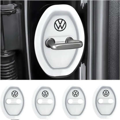 Universal Silicone Car Door Latch Covers - 4PCS Anti-Rust Noise Dampers