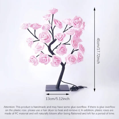 Rose Flower Tree Night Light – USB LED Table Lamp