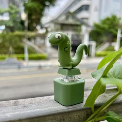 Light Up Animal Keychain Toy - Rechargeable LED Color Changing Sound Button