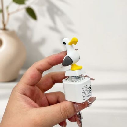 Light Up Animal Keychain Toy - Rechargeable LED Color Changing Sound Button