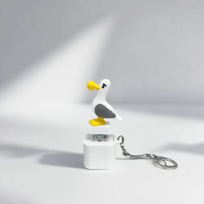 Light Up Animal Keychain Toy - Rechargeable LED Color Changing Sound Button