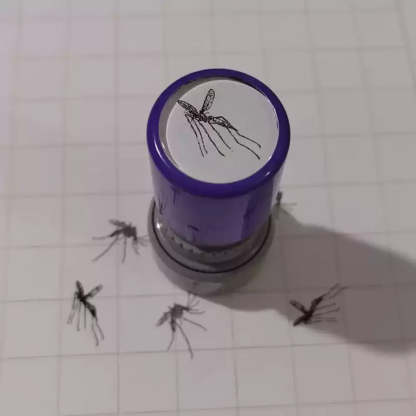 Funny self-inking mosquito prank stamp