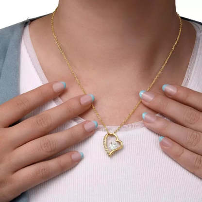 Heart Necklace Gift for Mother's Day