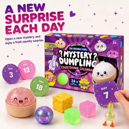 Collection of mini dumpling-shaped squishy toys in assorted designs