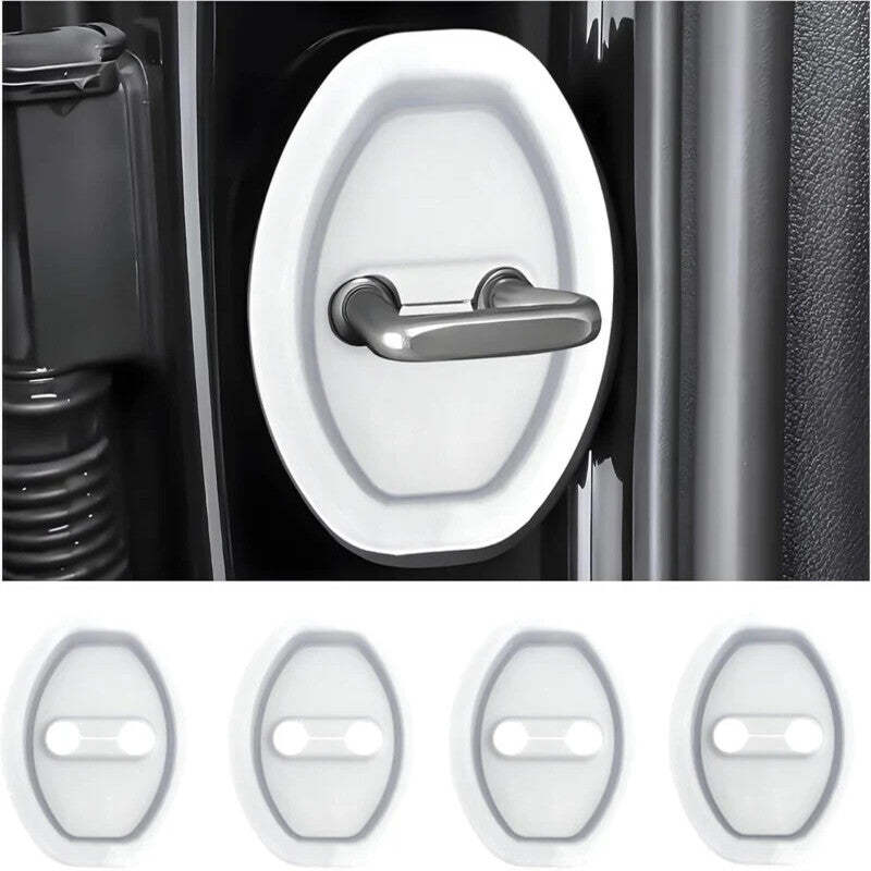 Universal Silicone Car Door Latch Covers - 4PCS Anti-Rust Noise Dampers