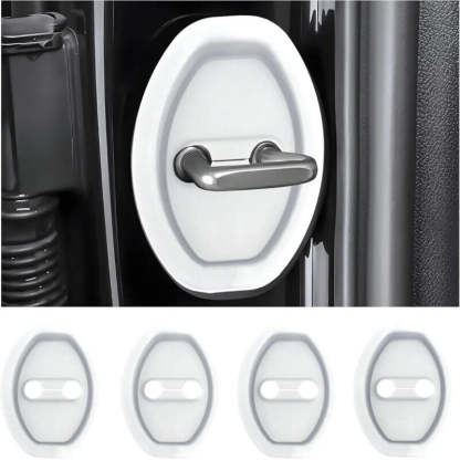 Universal Silicone Car Door Latch Covers - 4PCS Anti-Rust Noise Dampers