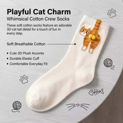 Humorous cat socks as a unique gift for friends and cat lovers