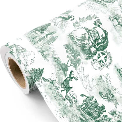 Christmas wrapping paper for decorative gift packaging