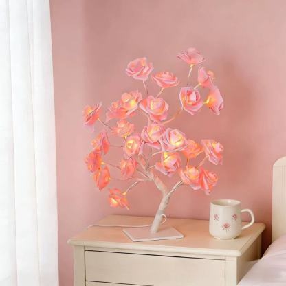 Rose Flower Tree Night Light – USB LED Table Lamp