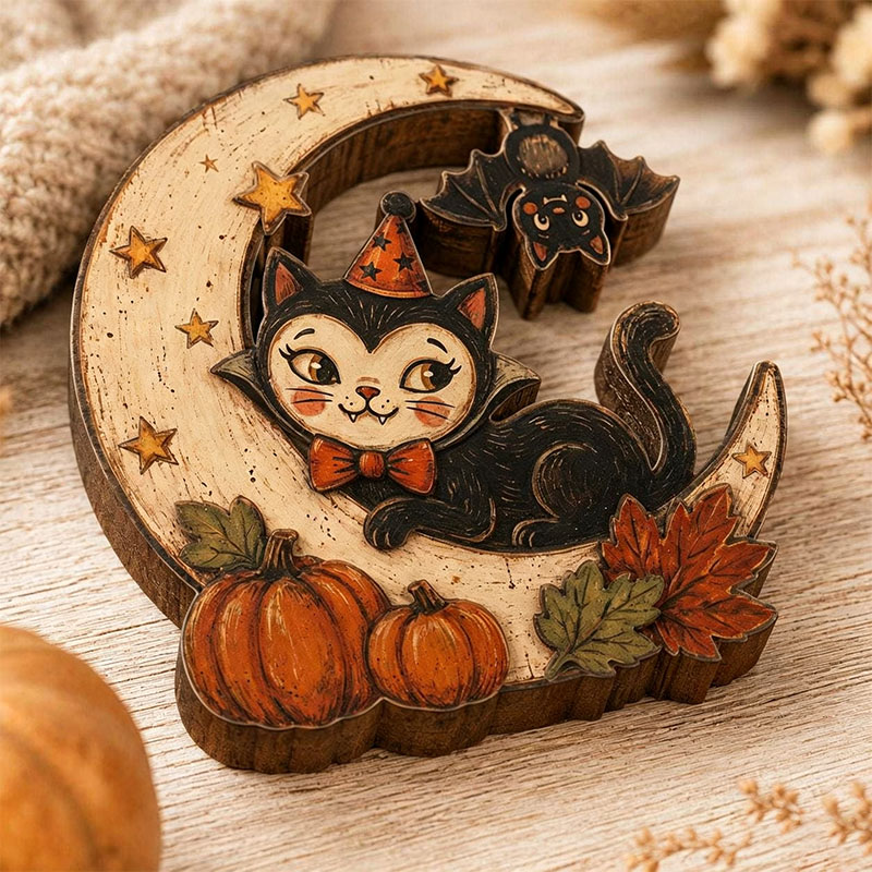 🎁Halloween Gift Wood Shelf Sitter