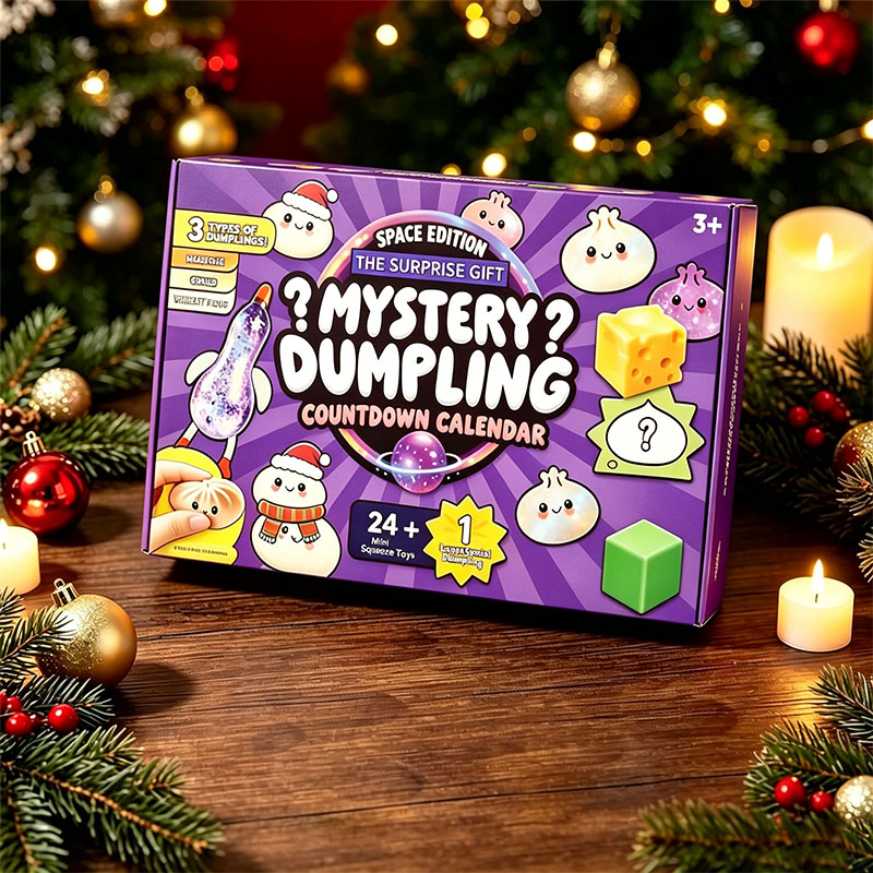 🎄2026 Christmas Dumpling Squishy Advent Calendar – 24-Day Countdown Surprise