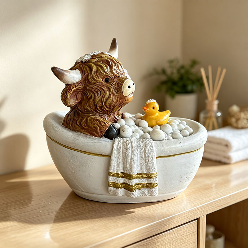 🐂🎁Cute Creative Highland Cow Figurines