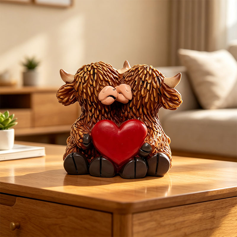 🐂🎁Cute Creative Highland Cow Figurines