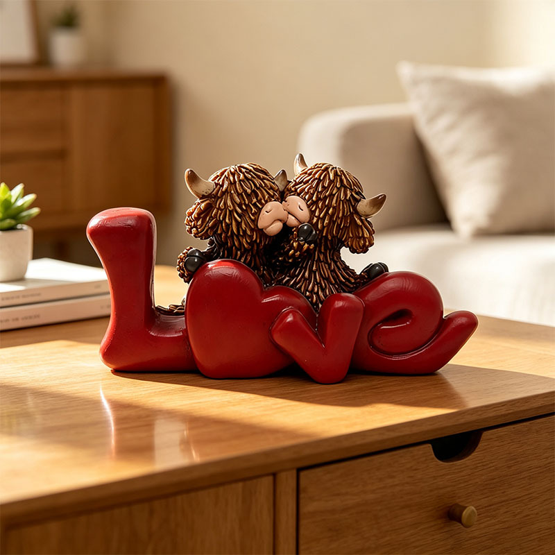 🐂🎁Cute Creative Highland Cow Figurines