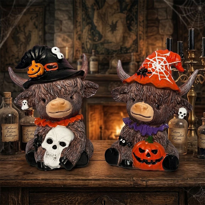 🎁Halloween Highland Cow Magic Ornament Decoration Gift