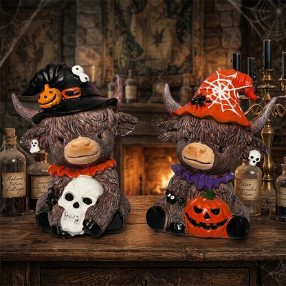 🎁Halloween Highland Cow Magic Ornament Decoration Gift