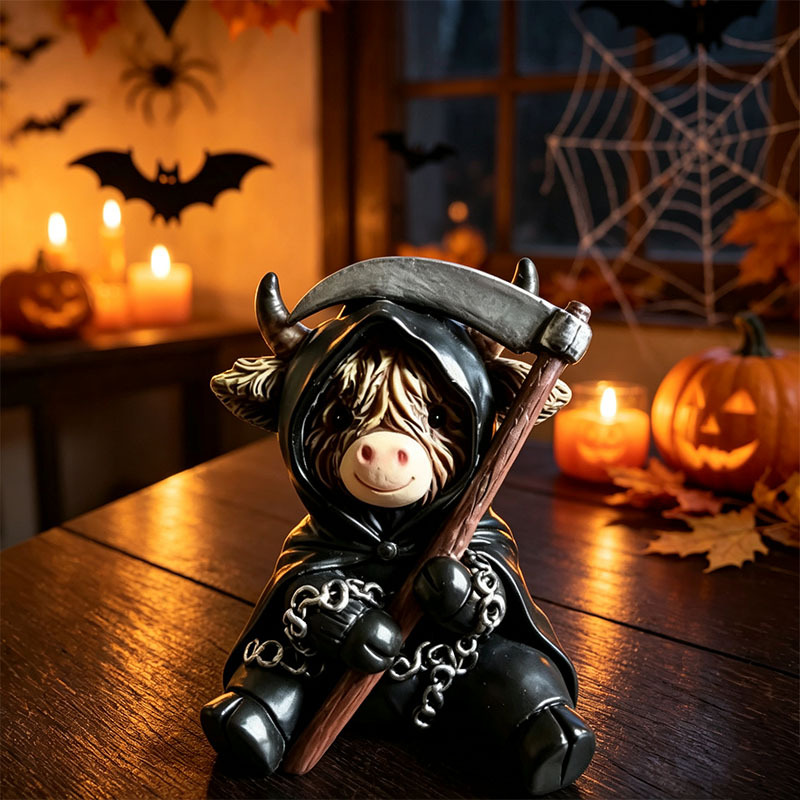 🎁Halloween Highland Cow Magic Ornament Decoration Gift