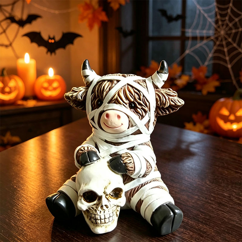 🎁Halloween Highland Cow Magic Ornament Decoration Gift