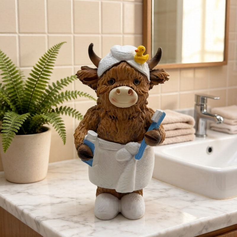 🐂🎁Cute Creative Highland Cow Figurines