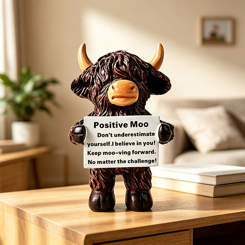 🐂🎁Cute Creative Highland Cow Figurines