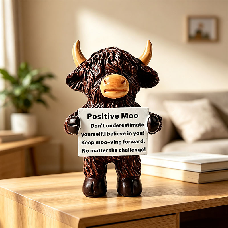 🐂🎁Cute Creative Highland Cow Figurines