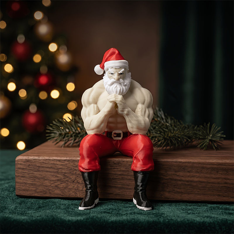 🎁Limited Edition💪Fun Creative Muscular Santa Claus Figurines